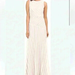 Donna Morgan Women's Gigi-Boatneck Striped Sequin gown size 2